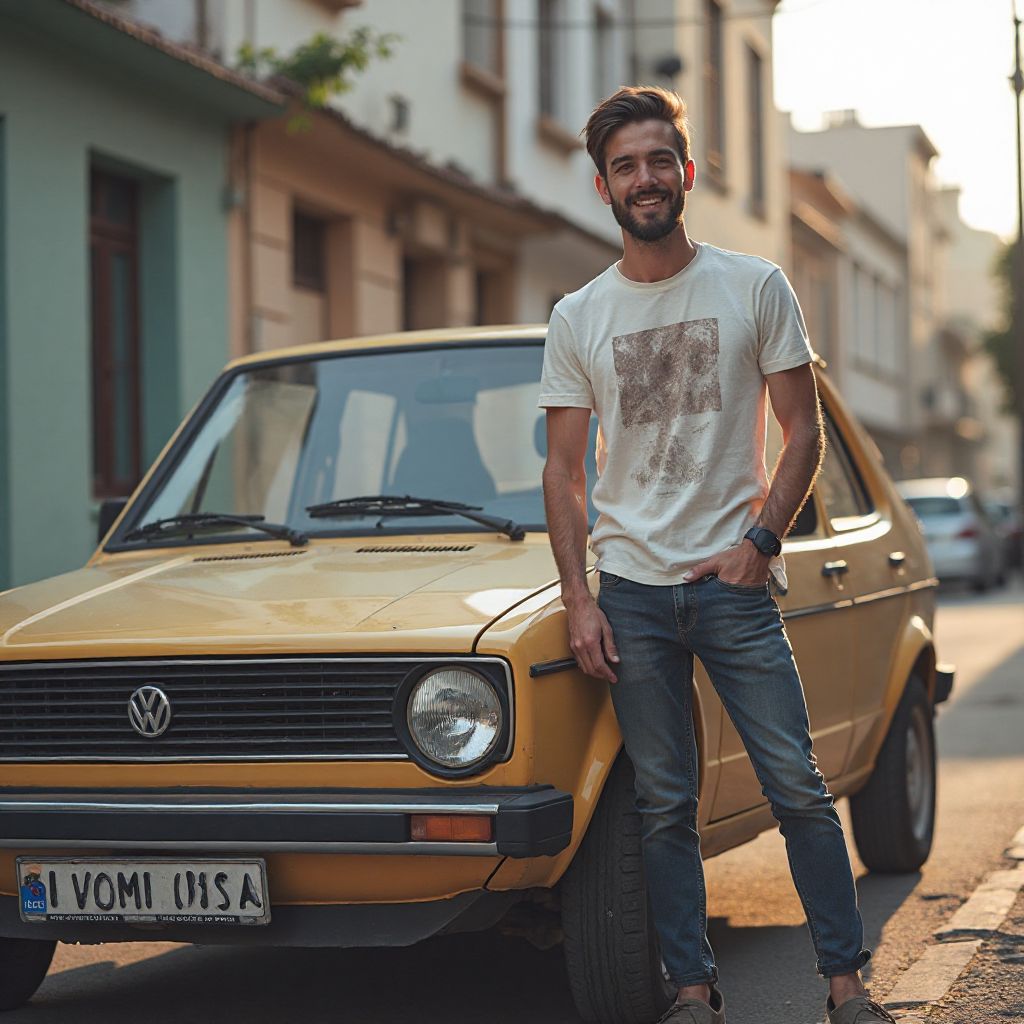 Cliente Martín con su Volkswagen Gol
